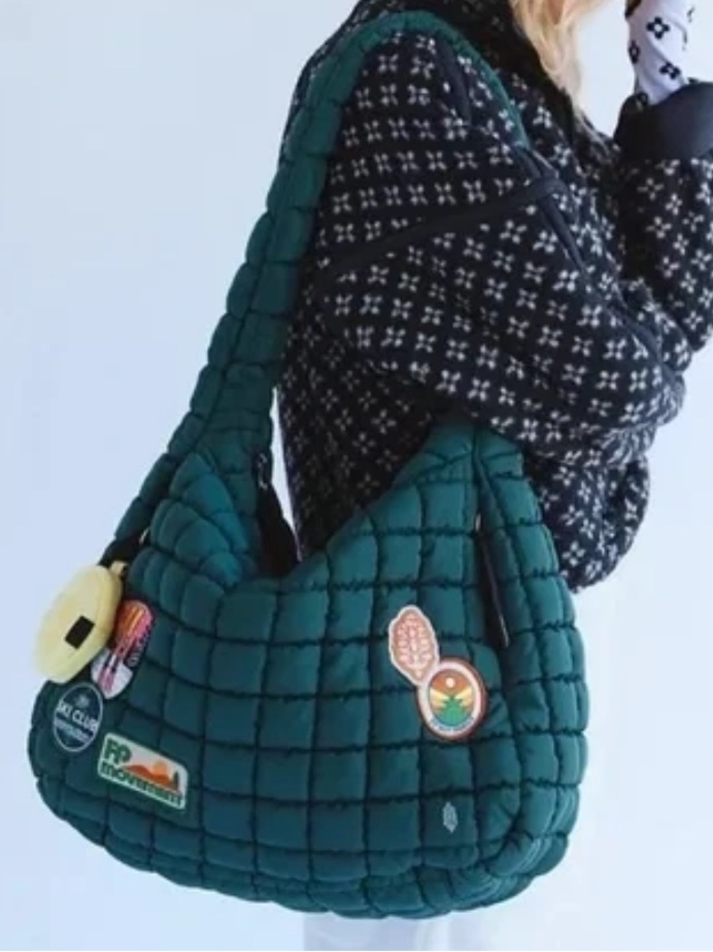 Free People FP Movement Quilted
Patch Carryall Bag Green